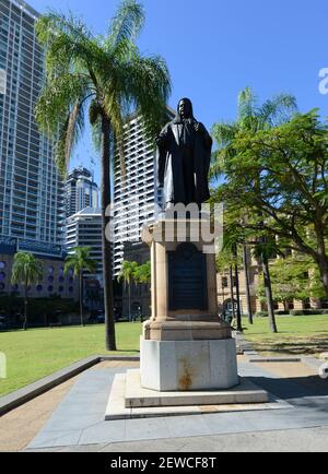 Statue de la reine Victoria au Queens Garden à Brisbane, Australie. Banque D'Images