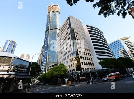 Évolution de la ligne d'horizon de Brisbane, Australie. Banque D'Images