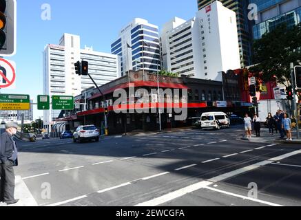 Évolution de la ligne d'horizon de Brisbane, Australie. Banque D'Images