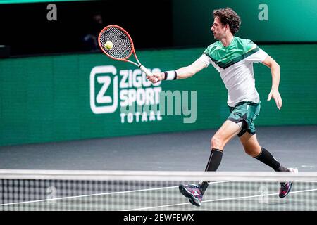 Robin Haase des pays-Bas lors du tournoi de tennis mondial ABN AMRO 2021, tournoi ATP 500 le 1er mars 2021 à l'Ahoy Rotterdam, pays-Bas - photo Henk Seppen / Orange Pictures / DPPI / LiveMedia Banque D'Images