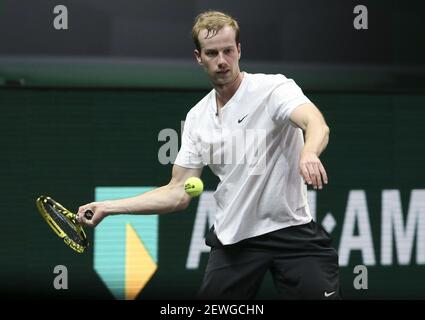 Botic van de Zandschulp des pays-Bas pendant le 2ème jour du 48e tournoi de tennis mondial ABN AMRO, un tournoi ATP Tour 500 le 2 mars 2021 à l'hoy Rotterdam, pays-Bas - photo Jean Catuffe / DPPI / LiveMedia Banque D'Images