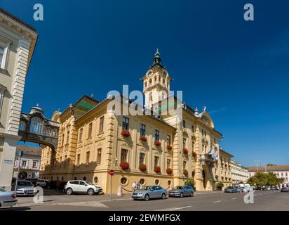 Hôtel de ville, 1883, style néo-baroque, à Szeged, région de la Grande plaine du Sud, Hongrie, Europe centrale Banque D'Images