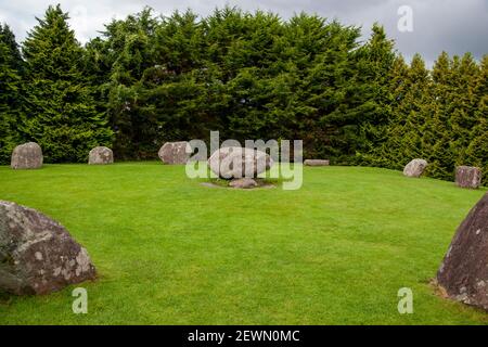 Un cercle de pierre dans la ville de Kenmare, Irlande Banque D'Images