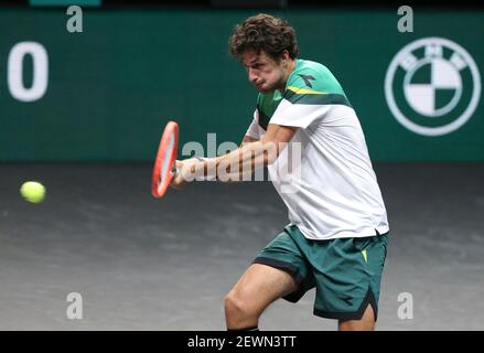 Rotterdam, pays-Bas, 2 mars 2021, Robin Haase des pays-Bas pendant le premier jour du 48e tournoi de tennis mondial ABN AMRO, un tournoi ATP Tour 500 le 1er mars 2021 à Rotterdam Ahoy à Rotterdam, pays-Bas - photo Jean Catuffe / DPPI Banque D'Images