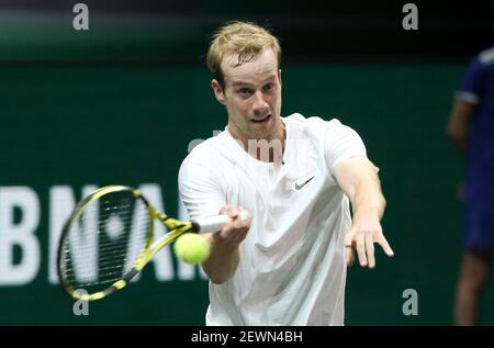 Rotterdam, pays-Bas, 2 mars 2021, Botic van de Zandschulp des pays-Bas pendant le deuxième jour du 48e tournoi de tennis mondial ABN AMRO, un tournoi ATP Tour 500 le 2 mars 2021 au Rotterdam Ahoy à Rotterdam, pays-Bas - photo Jean Catuffe / DPPI Banque D'Images