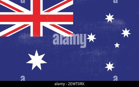 Le drapeau de l'Etat d'Australie occidentale avec grunge Illustration de Vecteur