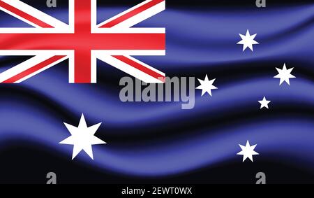 Le drapeau de l'Etat d'Australie occidentale avec grunge Illustration de Vecteur