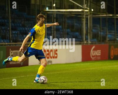 Solihull, Royaume-Uni. 02 mars 2021. Kyle Storer (Solihull Moors #4) lors du match de la Vanarama National League entre Solihull Moors & Dagenham & Redbridge FC au stade SportNation.bet de Solihull, Angleterre Credit: SPP Sport Press photo. /Alamy Live News Banque D'Images