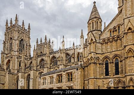 York (Yorkshire, Angleterre) : Minster - Kathedrale : Banque D'Images