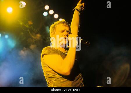 Udo Dirkschneider d'accepter vivre à Hammerswithh Odeon. Londres, le 29 janvier 1984 | utilisation dans le monde entier Banque D'Images