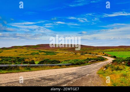 A836 Thurso à Bettyhill sur la route panoramique North Coast 500 une route de plus de 500 kilomètres de paysages côtiers magnifiques, dans le nord-ouest des Highlands, en Écosse Banque D'Images