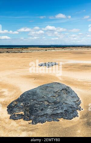 Plage de Fanore sur la côte de Burren, dans le comté de Clare, en Irlande. La plage de Fanore, située sur la côte ouest de l'Irlande, se trouve sur la Wild Atlantic Way. Banque D'Images