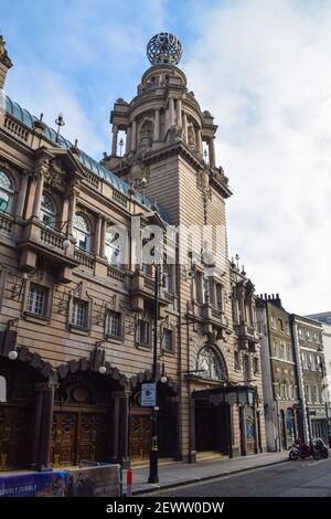 Extérieur du London Coliseum Theatre, St Martin Lane, West End Banque D'Images