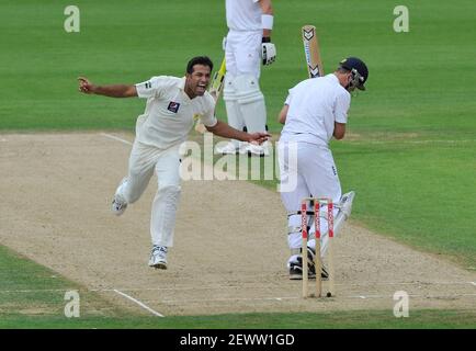 3E TEST ANGLETERRE V PAKASTAN À L'OVALE 1ER JOUR. TROTT À WAHAM. PHOTO DAVID ASHDOWN Banque D'Images