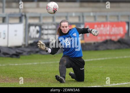 Dartford, Royaume-Uni. 28 février 2021. Durham Megan Borthwick pendant le match de championnat FA Womens entre les Lionesses de London City et Durham crédit: SPP Sport Press photo. /Alamy Live News Banque D'Images