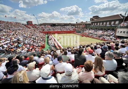 LE CHAMPIONNAT ARTOIS AU QUEENS CLUB DEMI-FINALE R.NADEL V A.RODDICK. 14/6/2008. PHOTO DAVID ASHDOWN Banque D'Images