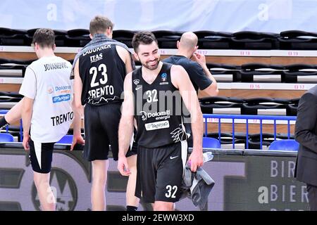 Trento, Italie. 03ème mars 2021. Luke Maye (Dolomiti Energia Trento) durante Dolomiti Energia Trento vs Partizan NIS Belgrade, Panier Eurocup à Trento, Italia, 03 marzo 2021 crédit: Independent photo Agency/Alay Live News Banque D'Images