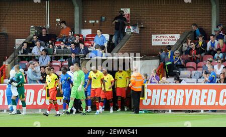 PHOTO DE AFC WIMBLEDON V WATFORD. 23/7/2011. PHOTO DAVID ASHDOWN Banque D'Images