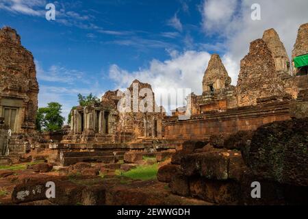 Angkor Wat, Cambodge - 23 juin 2016 : les ruines d'Angkor Wat. Banque D'Images