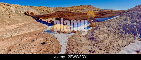 Pont Onyx dans la forêt pétrifiée, Arizona Banque D'Images