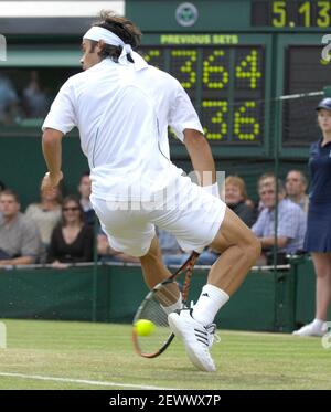 WIMBLEDON 2007 5e JOUR 29/6/07. PAUL NEWMAN PHOTO DAVID ASHDOWN Banque D'Images