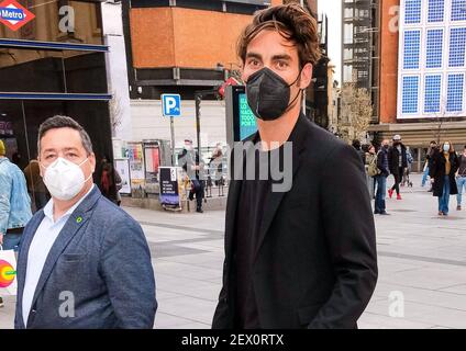 Madrid, Espagne. 3 mars 2021. Madrid, Espagne. 03ème mars 2021. Le modèle Jon Kortajarena arrive pour les Climate leaders Awards 2021 à Madrid le mercredi 03 mars 2021. Credit: CORMON PRESSE/Alamy Live News Banque D'Images