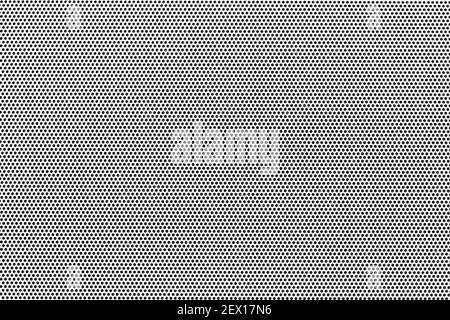 une grille perforée blanche en tôle pour une couverture de haut-parleur, Banque D'Images