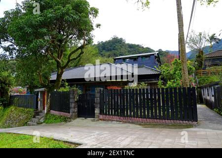 Jingtong architecture de style japonais, une destination populaire dans la ville de New Taipei Taiwan Banque D'Images