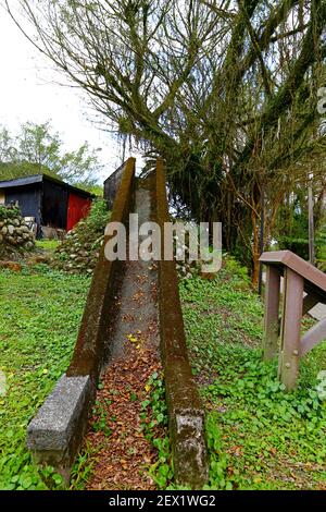 Terrain de jeu près de l'architecture de style japonais Jingtong, une destination populaire dans la ville de New Taipei Taiwan Banque D'Images