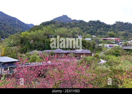 Jingtong architecture de style japonais, une destination populaire dans la ville de New Taipei Taiwan Banque D'Images
