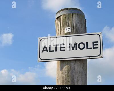 Old Mole à Wyk sur Foehr, Allemagne Banque D'Images