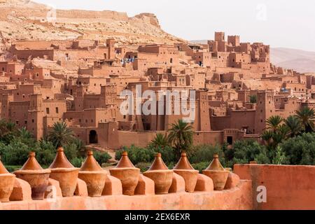 Maroc, Ksar d'ait Benhaddou, Banque D'Images
