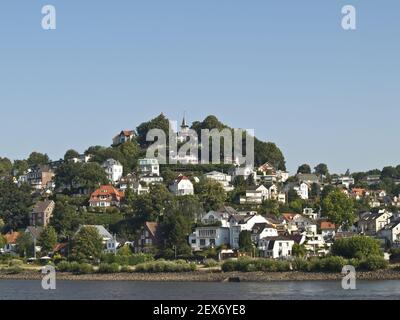 Blankenese avec Suellberg à Hambourg, Allemagne Banque D'Images