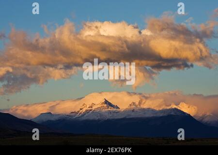 Lever de soleil à NP, l'Argentine Los Glaciares, lever du soleil à NP, l'Argentine Los Glaciares Banque D'Images