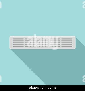 Aération coupe longue Icon, style plat Illustration de Vecteur