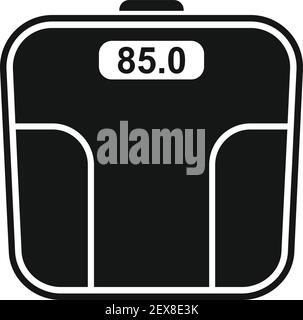 Icône de périphérique Smart Scales, style simple Illustration de Vecteur