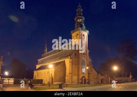 Forme de cercueil Église gothique chariteuse Monastère de l'Assomption de la Sainte Vierge Marie du XIV ème siècle à Kartuzy, Pologne. 21 septembre 2020 © WO Banque D'Images