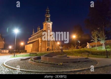 Forme de cercueil Église gothique chariteuse Monastère de l'Assomption de la Sainte Vierge Marie du XIV ème siècle à Kartuzy, Pologne. 21 septembre 2020 © WO Banque D'Images