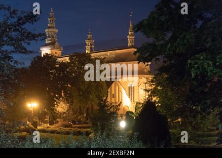 Forme de cercueil Église gothique chariteuse Monastère de l'Assomption de la Sainte Vierge Marie du XIV ème siècle à Kartuzy, Pologne. 21 septembre 2020 © WO Banque D'Images