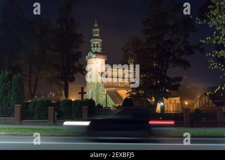 Forme de cercueil Église gothique chariteuse Monastère de l'Assomption de la Sainte Vierge Marie du XIV ème siècle à Kartuzy, Pologne. 21 septembre 2020 © WO Banque D'Images