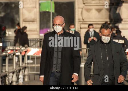 Rome, Italie. 04e mars 2021. Rome 4 mars Réunion du Conseil des Ministres hors Palazzo Chigi, Ministre Federico d'Incà crédit: Agence de photo indépendante/Alamy Live News Banque D'Images