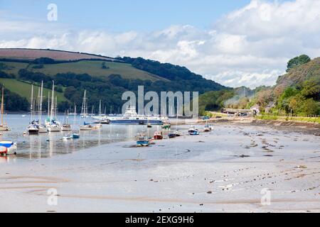 Angleterre, Devon, Kingswear, River Dart en direction du ferry supérieur Banque D'Images