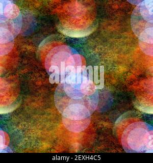 Marron clair macro, taches vertes, texture sans couture aquarelle Banque D'Images