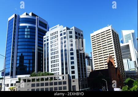 Évolution de la ligne d'horizon de Brisbane, Australie. Banque D'Images