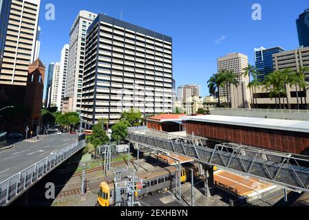 Évolution de la ligne d'horizon de Brisbane, Australie. Banque D'Images