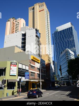 Évolution de la ligne d'horizon de Brisbane, Australie. Banque D'Images