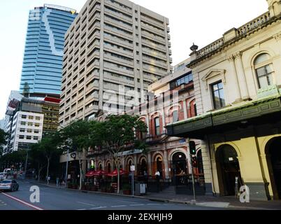 Évolution de la ligne d'horizon de Brisbane, Australie. Banque D'Images