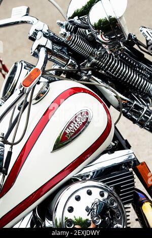 Harley Davidson moto. ROYAUME-UNI Banque D'Images