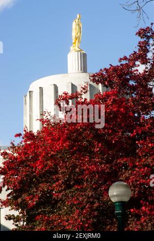 La capitale de l'état de l'Oregon Salem Capital gouvernement centre-ville Bâtiment Banque D'Images