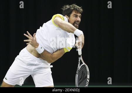 Rotterdam, pays-Bas. 03ème mars 2021. Jeremy Chardy de France au cours du 48e tournoi 3 de tennis mondial ABN AMRO, un tournoi ATP Tour 500 le 3 mars 2021 à Rotterdam Ahoy à Rotterdam, pays-Bas - photo Jean Catuffe/DPPI/LiveMedia crédit: Paola Benini/Alay Live News Banque D'Images